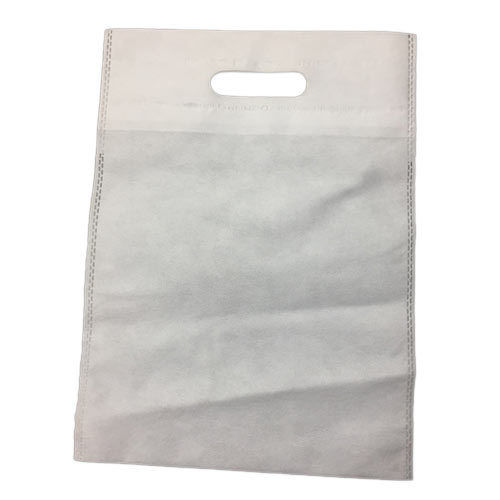 White Color 50 Gsm Plain D Cut Non Woven Bag Capacity 5 Kg
