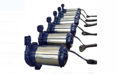 Blue 2 Hp, Single Stage Open Well Submersible Pump Used For Including Water Gardens, Nurseries, Apartments, And Buildings