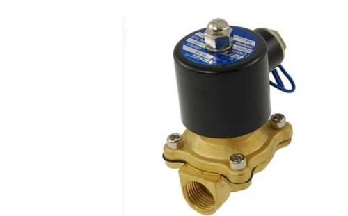 2w Sld, Pressure Range 7 Bar, Long Lasting Black And Golden Gas Solenoid Valve