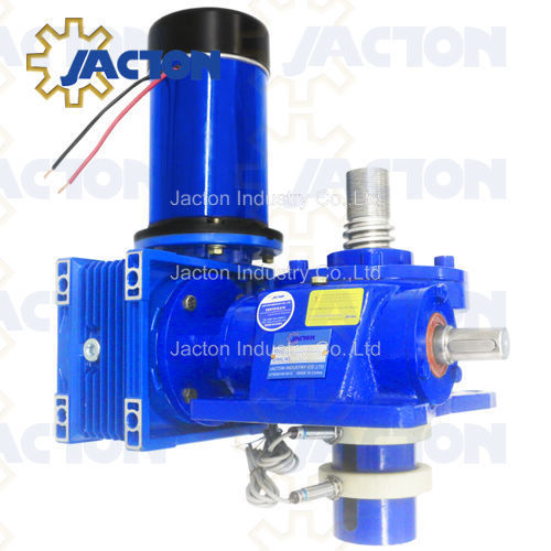 DC 24V Gear Motorized Screw Jack 100kN Capacity with Proximity Switches for Electric Jack Screw and Lift Tables