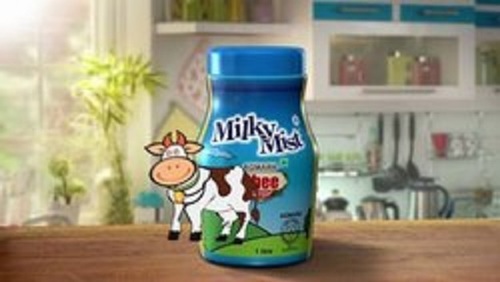 हाइजीनिक रूप से पैक किया हुआ, टेस्टी और हेल्दी मिल्की मिस्ट गोल्डन कलर नेचुरल फ्लेवर घी एज ग्रुप: बेबी