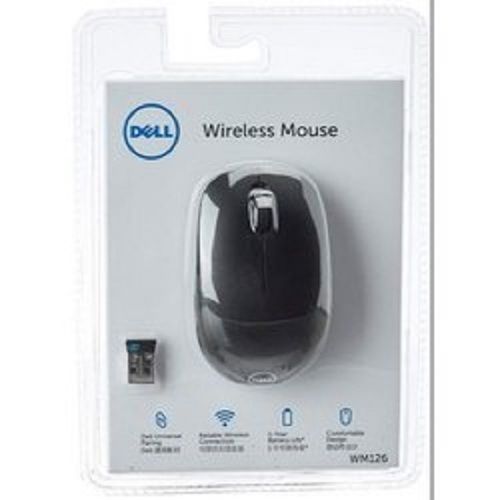 Premium Quality Comfortable Easy To Use Black Dell Wireless Optical Mouse 