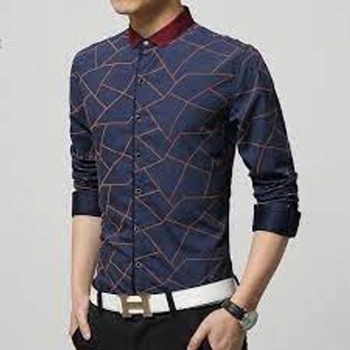 Printed Pattern Mens Casual Shirts