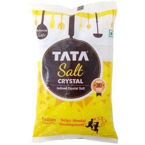 White Tata Iodised Crystal Salt For Mental Development With Balanced Taste