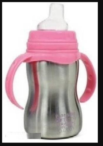 Silver 290Ml, Stainless Steel Multifunctional Baby Bottle With Nipple For Hot And Cold Milk