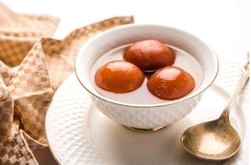 99% Pure Fresh Soft And Delicious Round Sweet Spongy Brown Gulab Jamun