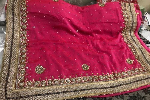 Red Beautifully Designed And Trendy Brand Bollywood Bridal Saree Xenanarkali