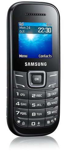 Black Samsung Guru 1222 Mobile Phone With 1.52 Inch Display And 800Mah-Battery Body Material: Plastic