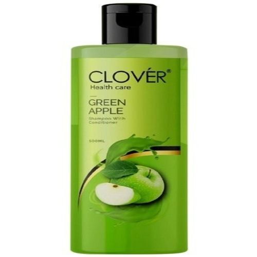 Clover Healthcare Green Apple Shampoo With Conditioner For All Types Of Hair