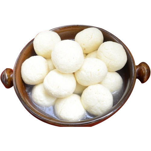 Delicious Made With Natural Ingredients Sweet Yummy Healthy Round Shape And White Rasgulla 