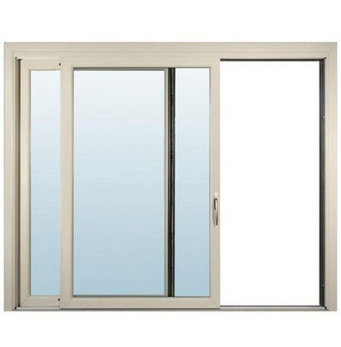 Aluminum Gray And White Colour (Frame) Powder Coated Gary Aluminium Sliding Window, Use For Home, Office