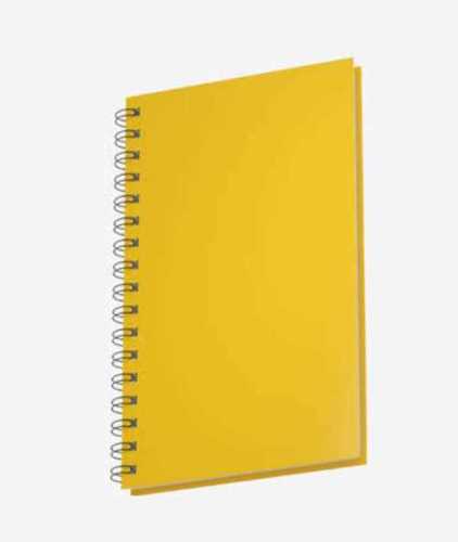 Paper Light Weight And Good Quality Yellow Plastic Cover Spiral Notebook For School