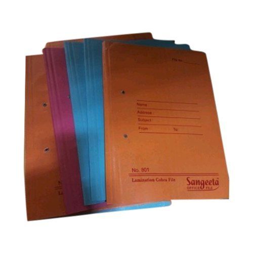 Red Long Lasting A4 Paper Board Rectangle Color Office Record Files