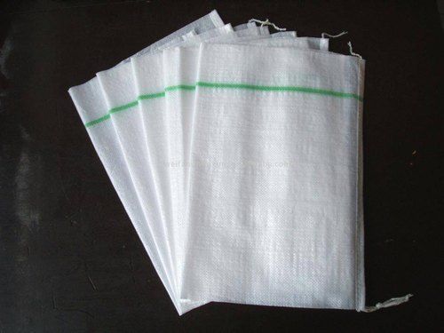 Plain White Rectangle Shape Environment Friendly 10 Kg Dyed Non Woven Rice Bag 