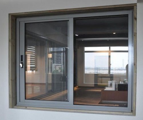 Silver Colour Elegant Look And Rust Resistance Aluminium Sliding Window