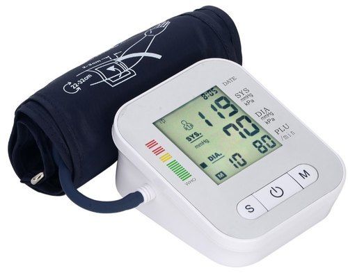 White Automatic And Digital Blood Pressure Monitor, Accuracy 0.02 Pressure, Weight 250 Gram