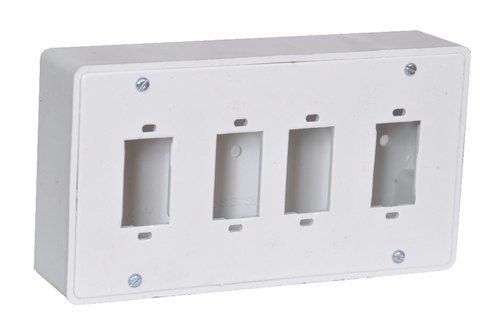 White Electrical Without Switch Four Switch Board For Home And Industries Use Frequency (Mhz): 50 Hertz (Hz)