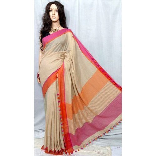 White 3 Color Printed Stylish Versatile And Comfortable Silk Saree For Ladies