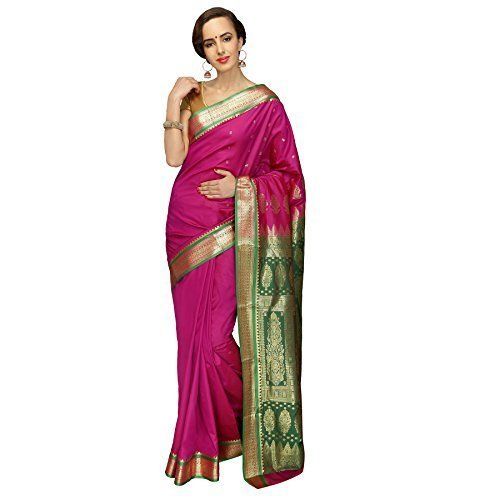 Winter Baby Pink And Green Color Pallu Printed Cotton Ladies Saree For Party Wear