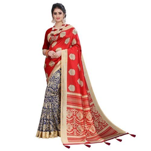 Mix Comfortable Attractive And Beautiful Banarasi Art Silk Saree