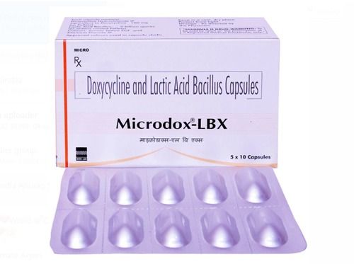  डॉक्सीसाइक्लिन और लैक्टिक एसिड बेसिलस कैप्सूल Microdox Lbx 