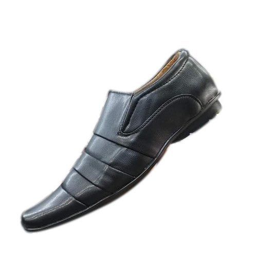 Environmental Friendly Easy To Wear Plain Black And Formal Shoes For Men  Heel Size: Medium