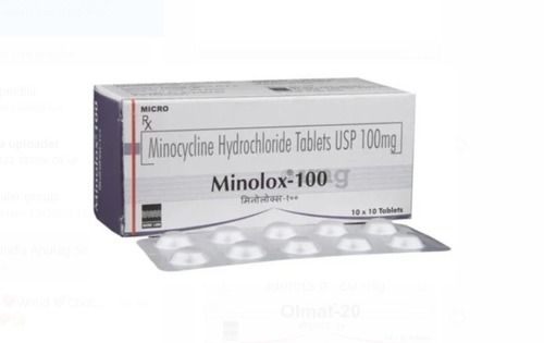 Micro Minocycline Hydrochloride Tablets Usp 100mg Minolox 100 10 X 10 Tablets