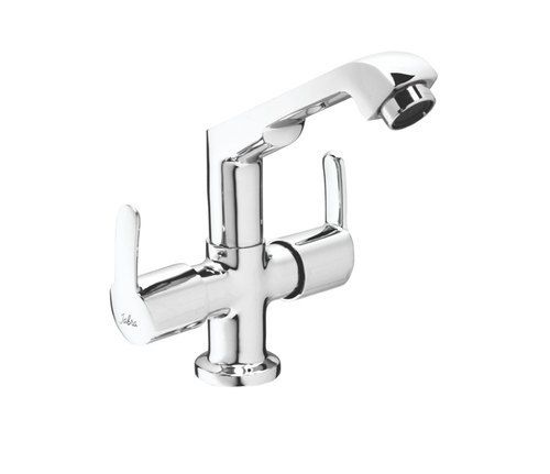 Round Mirror Chrome Polished Finish Leakage Proof Brass Wall Mounted Silver Bathroom Taps Fitting