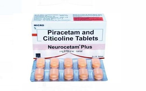 Medicine Grade Pharmaceutical Micro Piracetam And Citicoline Neurocetam Plus Tablets