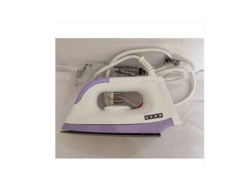 Purple And White Plastic Usha 1000 Watt Electric Dry Iron, Operating Voltage 220 Volts Cord Length: 2 Millimeter (Mm)