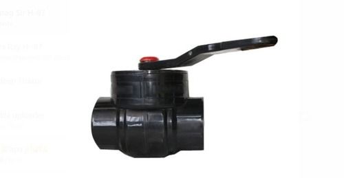 Plastic Round Shape Black Pvc Ball Valve For Pipe Fittings Use, Size 15Mm