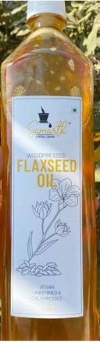 Samarth Lakda Ghani 100% Pure Natural Wood-Pressed Flaxseed Oil For Promote Heart And Skin Health 