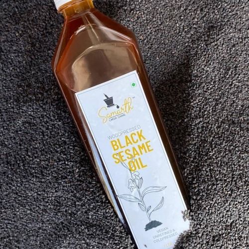 Samarth Lakda Ghani 100% Pure Organic Wood-Pressed Black Sesame Oil 