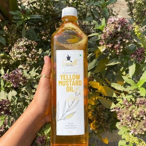 Samarth Lakda Ghani 100% Pure Organic Wood-Pressed Yellow Mustard Oil