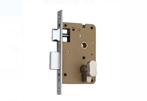 Iran Small Mortise Lock For Door Fitting With 70Mm Size And Iron Materials, Silver And Brown Finish