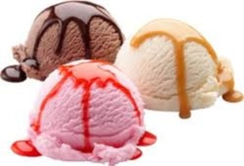 Vanilla Chocolate And Strawberry Flavor Sweet Ice Cream 
