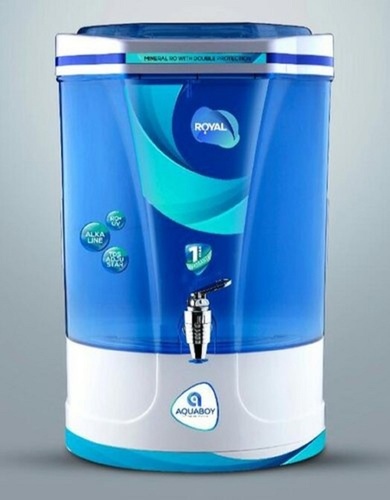 Safe To Use White-Blue Domestic Electric Ro Water Purifier With Capacity Of 10 Liters Installation Type: Wall Mounted