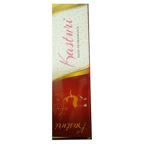 100% Natural Eco Friendly Kasturi Fragrance Incense Agarbatti 10 Inch Stick Burning Time: 5 Minutes