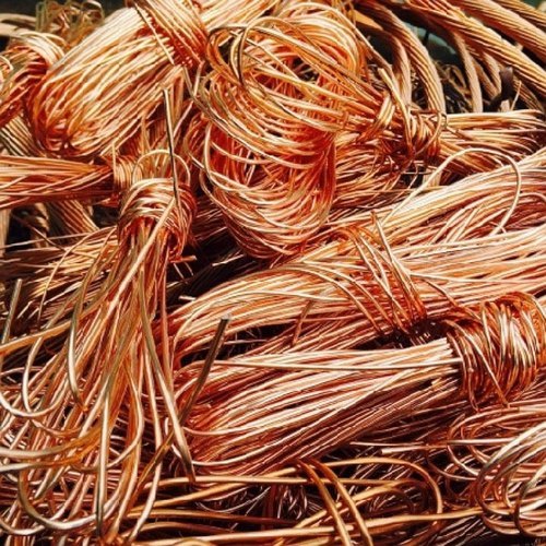 100 Percent Recyclable And Strong Golden Copper Wire Scrap Used In Industry Length: 4-7 Inch (In)