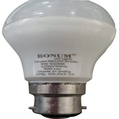 Bonum Aluminum 9W 50Hz Led Warm White Bulb For Home, Hotel, Office Input Voltage: 9 Watt (W)