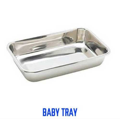 Baby Tray For Hospital Usage In Stainless Steel Material And Polished