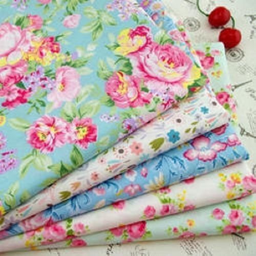 Colorful Printed Cotton Fabric Dress And Ladies Suits With Beautiful Pattern Density: 60X60 Gram Per Cubic Meter (G/M3)