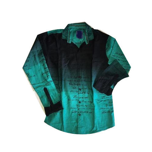 काले और हरे रंग की पुरुषों की शर्ट का धोने योग्य संयोजन