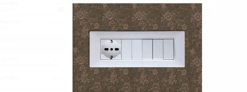 Electric Switch Boards With Five One Way Switch And One 2 Pin Sockets Rated Voltage 220 Volt