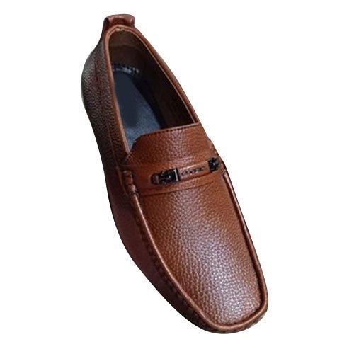 Light Weight Brown Leather Shoes For Men