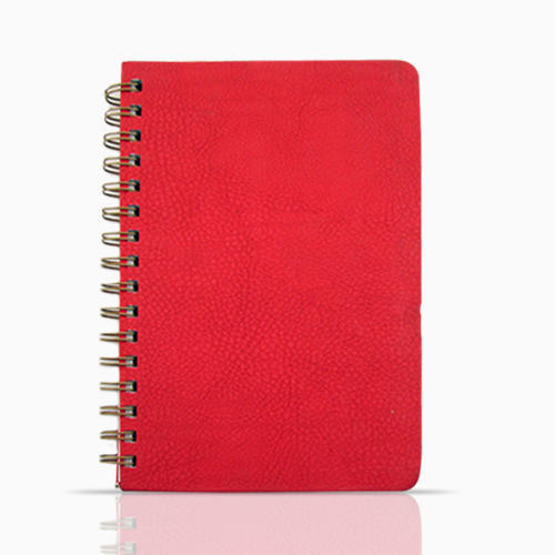 Pu Leather Red Cover Eco Friendly Perfect Binding Diary For School And Office  Cover Material: Paper