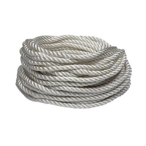 Strong And Easy To Spot High Strength White Nylon Wire Rope For Domestic Purpose Rope Strength: 5670 Lbf