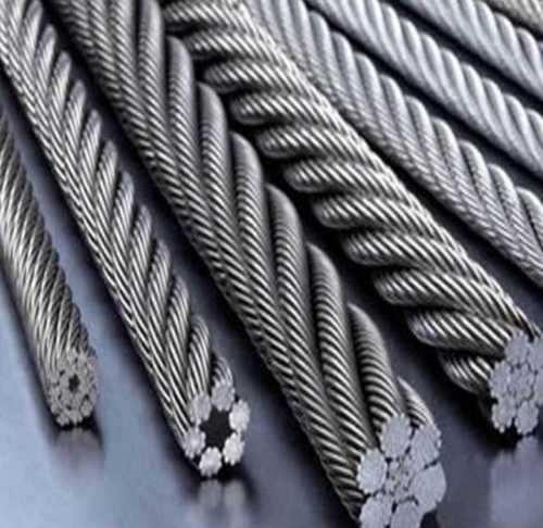 Grey Ungalvanised Iwrc Steel Wire Rope, 500 Mm/Reel Length, 500 Meter Roll Size