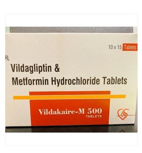 Vildakaire-M 500 Vildagliptin & Metformin Hydrochloride Tablets General Medicines