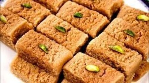 1 Kg Pure And Fresh Brown Rectangular Milk Burfi Sweet And Delicious Taste